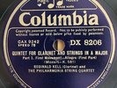 Kell+Philh SQ. Mozart (Clarinet quintet KV 581). Col DX 8206-9 (4). NM(-), tm