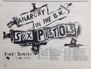 Sex Pistols UK Anarchy Tour Ad - Bristol City V Leeds Utd December 1976 Punk