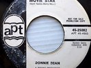 DONNIE DEAN white group doowop APT promo 45 MOVIE STAR  RIDIN ON A RAINBOW J1097