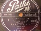 arabic jewish moroccan 78 RPM-mohamed sadki- bnat fes 1 & 2- pathe france