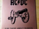 AC/DC  FOR THOSE ABOUT TO ROCK  1981  GATEFOLD SLEEVE  ATLANTIC