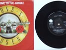 EX/EX  GUNS N ROSES WELCOME TO THE JUNGLE / WHOLE LOTTA ROSIE PROMO 7