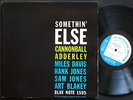 CANNONBALL ADDERLEY Somethin' Else LP BLUE NOTE 1595 NY USA EAR MONO Miles Davis