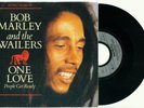 BOB MARLEY One Love / People get Ready (1984 GERMAN PS) EX+ VINYL SINGLE 7