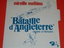 45t  SP RARE  POCHETTE SEULE  MIREILLE MATHIEU la bataille d'angleterre