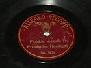 POLISH 78 RPM ALLEGRO RECORD - POLSKIE WESELE DOMOSLAWSKI ?