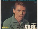 JACQUES BREL - DEDICACE  AUTOGRAPHE SIGNE