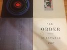 New Order Substance 1987, brotherhood 1986, Factus 8 1981, blue Monday 1988