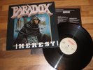 Paradox, Heresy, LP, 1989, mint condition