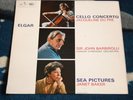 ELGAR JACQUELINE DU PRE CELLO CONCERTO UK LP HMV ASD 655, 1ST DOG IN STAMP