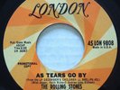 LONDON 9808 Rolling Stones orig RARE PROMO Rock 45 Mint Minus As Tears Go By