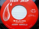 JERRY ARNOLD teen garage popcorn 45 vg++ Tear Drop WHILE THE TOWN IS ASLEEP F162