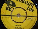 JUSTIN HINES - PERSIAN CAT / ONCE A MAN  ORIGINAL  UK  TREASURE ISLE  45  CLIP