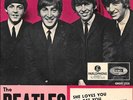 THE BEATLES 45 EP SHE LOVES YOU+PS SWEDEN RARE