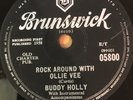 Buddy Holly 78rpm Rock Around With Ollie Vee/Midnight Shift