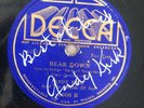V+ AUTOGRAPHED ANDY KIRK - THE BIG DIPPER / BEAR DOWN on DECCA 1606