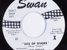 Instrumental Rockabilly Garage 45 LINK WRAY Ace Of Spades SWAN HEAR promo