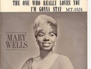 45RPM, MARY WELLS ' ONE WHO REALLY LOVES U ' EXC' PIC SLEEVE VG+ ' RARE '