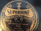 Supertone 9522 TEDDY MOSS Dying In The Electric Chair 78 rpm BLUES V+ Gennett
