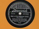 c 78 RPM Billie Holiday with Teddy Wilson Brunswick 8336 in E-