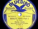 Walter Davis with Piano & Guitars Bluebird Blues 78rpm Minute Man 1&2 1935 E++