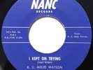Rare Blues R&B 45 K.C Mojo Watson love blood hound / kept on trying *VG+