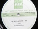 BBC Transcription 1 Sided Embossed UK LP-TOTP 1051-Paul McCartney Stranglers-'84
