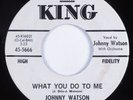 R&B Rocker 45 JOHNNY WATSON What You Do To Me KING VG+ HEAR