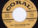 Teen Rocker 45 DON THOMAS Hey Little Dancing Girl CORAL HEAR promo