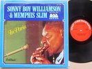 BLUES HARMONICA & PIANO LP: SONNY BOY WILLIAMSON & MEMPHIS SLIM In Paris GNP