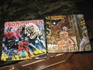IRON MAIDEN 1982 Number Of The Beast 1986 Somewhere In Time 2 LP EX w/ NM covers