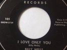 RARE ORIGINAL DOO-WOP 45/ BILLY WELLS & CRESCENTS 