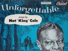 Nat King Cole . Unforgettable . turquoise label . 1955 Capitol LP