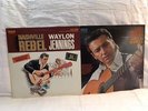 WAYLON JENNINGS - 2 albums Nashville Rebel & Good Hearted Woman - vinyl lp RARE