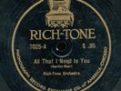78tk-dance-RICH-TONE (GENNETT)  7025-Rich-Tone Orch/Jazz Harmonizers -RARE LABEL