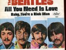 THE BEATLES All You Need is Love Capitol 45 With Pic Sleeve West Coast Thumb Tab