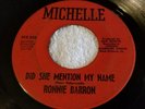 RARE NEW ORLEANS NORTHERN SOUL RONNIE BARRON 