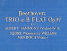 175g2.  Sammons/Squire/Murdoch - Trio in B Flat (Beethoven, Op.97) - Col. 52 (5)