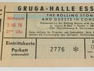The Rolling Stones In Concert 7-10- 1970   Ticket Konzertkarte Eintrittskarte