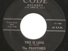 Doo Wop Group Soul 45 THE PHANTONES 