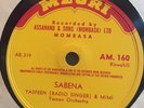 YASSEN (RADIO SINGER) & MIMI MZURI AM 160 AFRICA 78 RPM E EAST AFRICAN