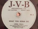 LENA HALL Washboard Willie   WHAT YOU GONA DO   J-V-B   Orig.  Detroit Blues 78