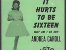 ANDREA CARROLL - It hurts to be sixteen SWEDEN PS/45 -63 RARE M- TEEN GIRLGROUP
