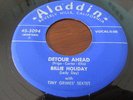 BILLIE HOLIDAY & TINY GRIMES JAZZ SOUL BLUES 45 ALADDIN LABEL BE FAIR TO ME