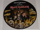 IRON MAIDEN - RUN TO THE HILLS - TOTAL ECLIPSE - PICTURE DISC - EXCELLENT
