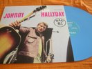 promo Johnny Hallyday  vinyle bleu