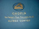 ALFRED CORTOT CHOPIN 24 PRELUDES COMPLETE GB SET Ex+  in ORIGINAL ALBUM 4 X 78