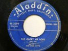FIVE KEYS 45 Glory of love /  Hucklebuck with jimmy ALADDIN Doowop H986