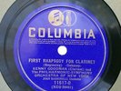 BENNY GOODMAN PHILHARMONIC-SYMPHONY OR. First Rhapsody For Clarinet COLUMBIA 12