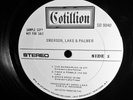 1971 ADVANCED WHITE LBL PROMO   EMERSON LAKE AND PALMER - PROG PSYCH CRIMSON GEM